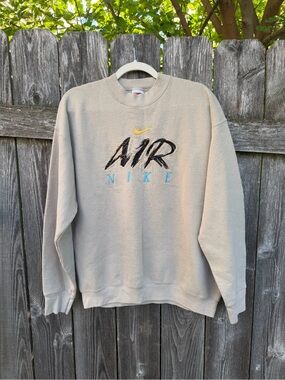 Vintage 90s Nike Air Sweatshirt- flea market bootleg